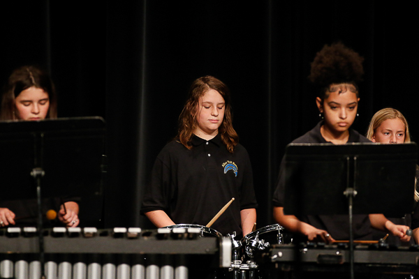 The group is intent on the music